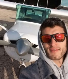Student Pilot Helps Manitoba Dogs