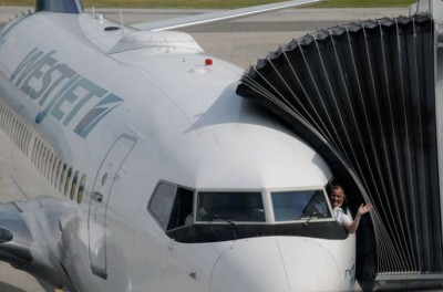 Carey Steacy is one of 10 female WestJet captains