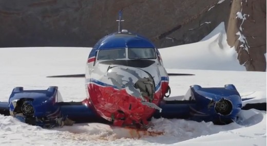 Lidia, a Basler BT-67, was extensively repaired on the Holtanna glacier in Antarctica and flown back to Calgary.