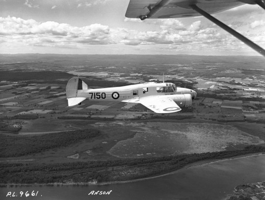 An RCAF Anson similar to the aircraft that crashed.