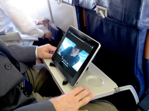 Non-transmitting use of personal electronic devices will be allowed throughout flight.