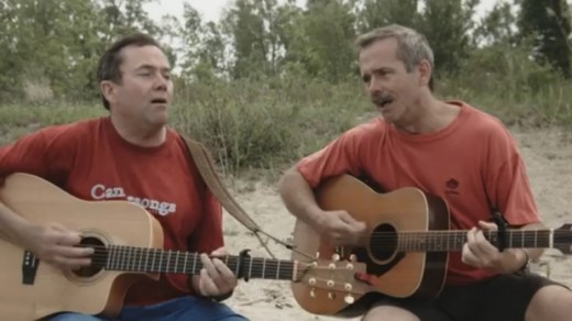 Dave and Chris Hadfield perform In Canada.