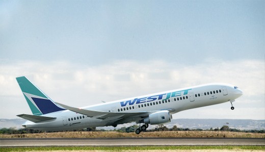 This is what a Boeing 787 would look like in WestJet livery. Illustration by cardatabase.net