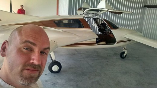 Derek Kesek hopes to fly a mostly-hemp aircraft next year.