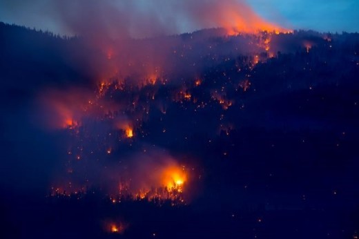 A UAS interrupted aerial firefighting on this B.C. fire near Kelowna.