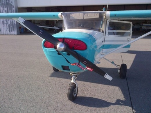 A pilot walked into the prop of an aircraft in Quebec City.