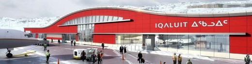 Fire broke out on the roof of the new Iqaluit terminal. 