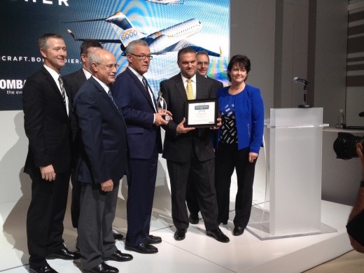 Flying Colours was honoured by Bombardier at NBAA Wednesday.