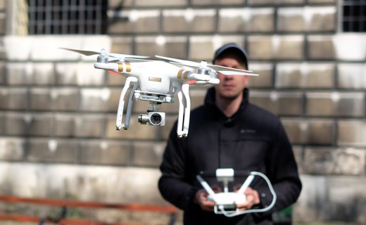 No charges resulted from a drone's collision with a car on Monday.