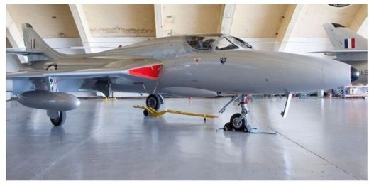 This Hawker Hunter will be at the London Jet Aircraft Museum by early fall.