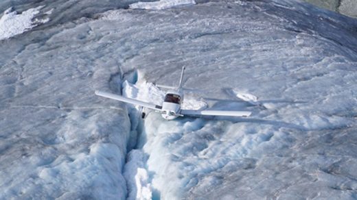 A helicopter plucked this Musketeer from a glacier in B.C.