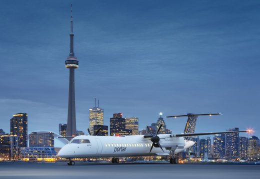 Porter Airlines is adding three Q400s.