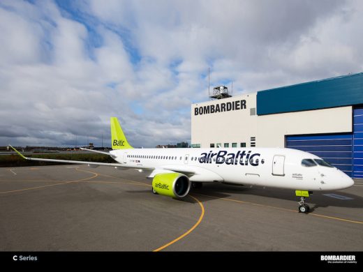 Air Baltic has its first CS300.