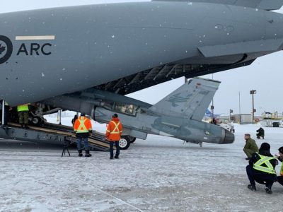 C-17 Brings Home F-18